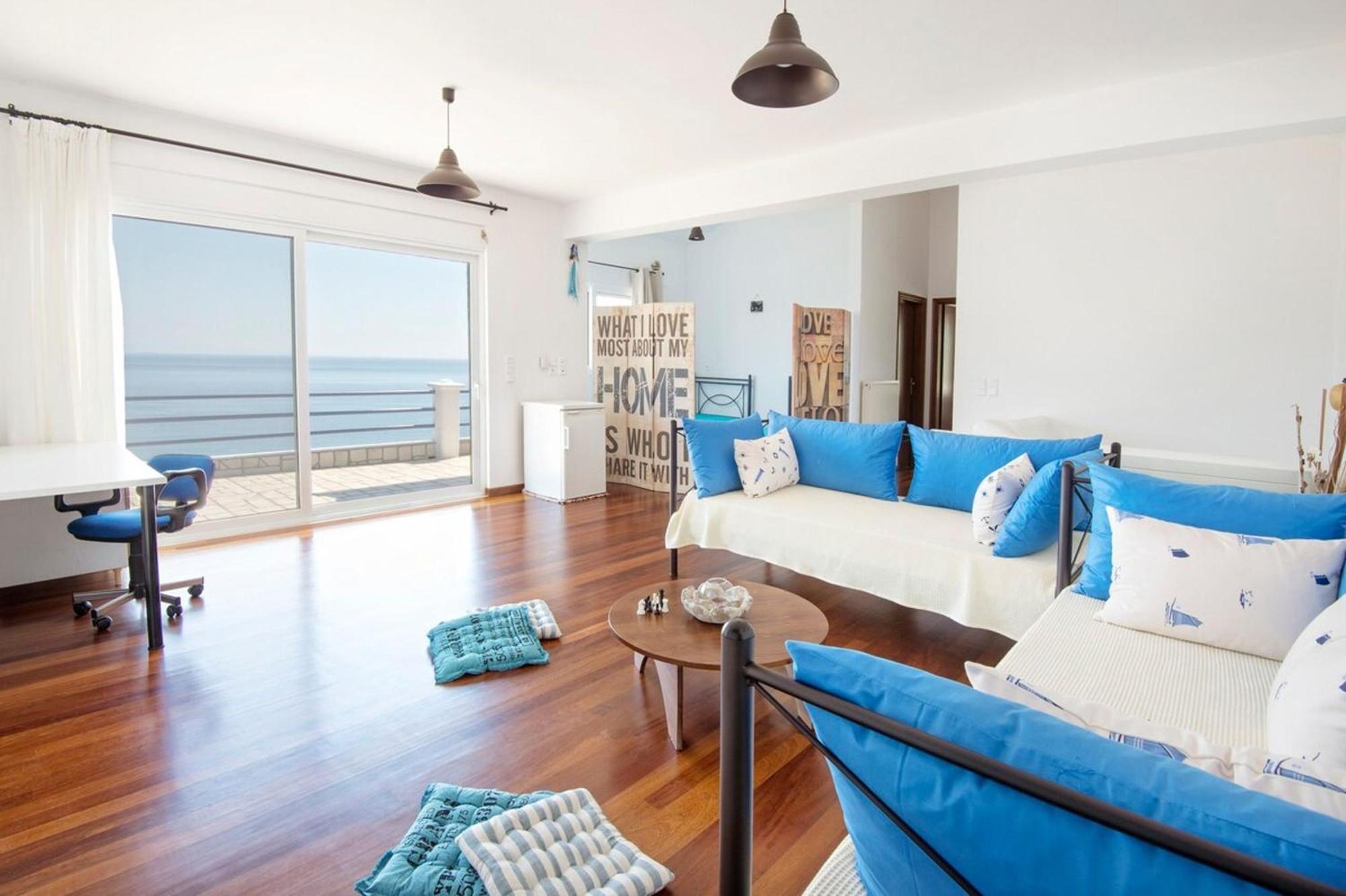 Blue Dream Seaside Villa With Superb Sea Views Kími Exterior foto